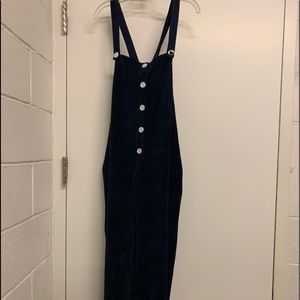 Madewell Texture & Thread Velour Corduroy Overalls
